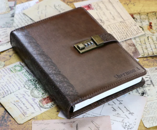 Brown Diary with Leather Finish
