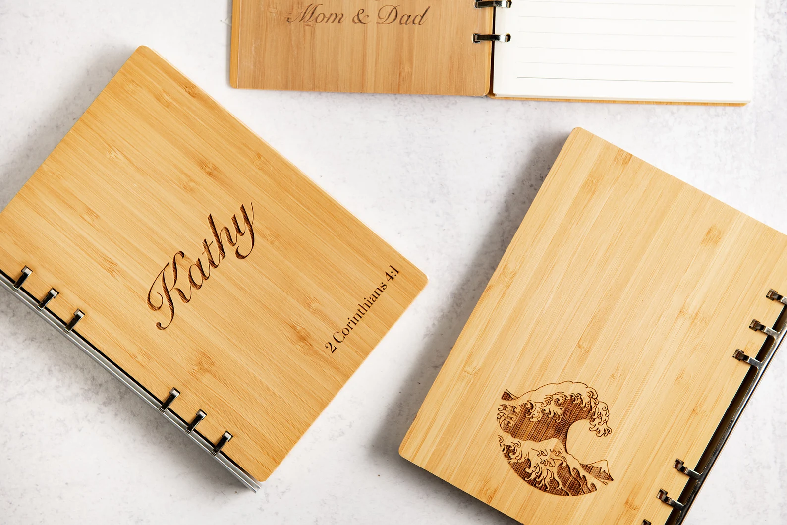 Wooden Engraving Notebook