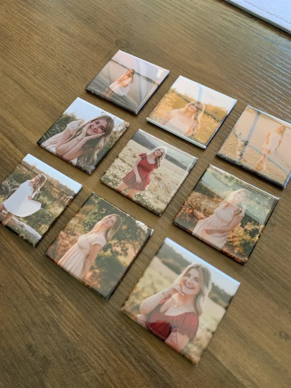 Square Shape Fridge Magnets (Magnet Sheet with Photo Printing) 2*2