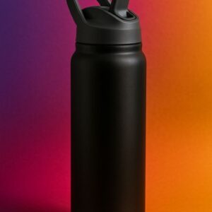 Straw Lid Water Bottle
