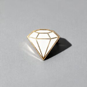 metal shape-cut badge