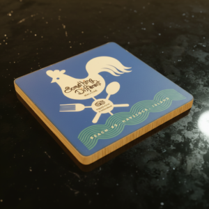 Squared Sticker Coaster